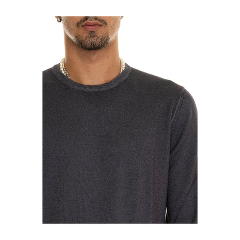 Gran Sasso Pullover Maglia Uomo minimal in lana 52 A24 - GRAN SASSO5516722792 - 914 - 52 - Francavilla Moda