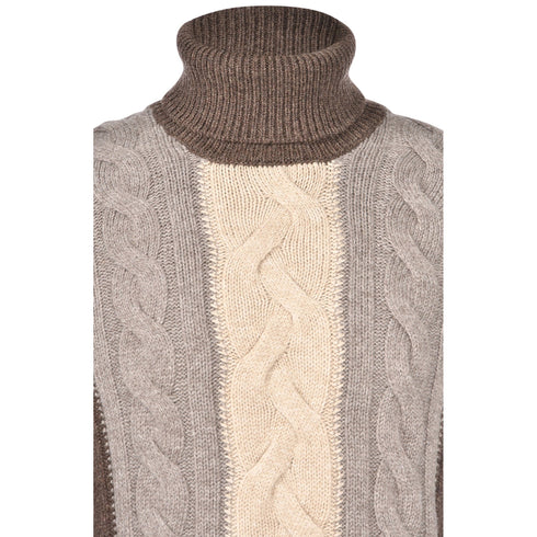 Gran Sasso Pullover Pullover Uomo inserti a trecce 48 A25-GRAN SASSO1313025078-194-48 - Francavilla Moda