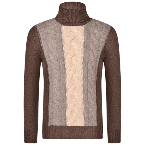 Gran Sasso Pullover Pullover Uomo inserti a trecce 48 A25-GRAN SASSO1313025078-194-48 - Francavilla Moda