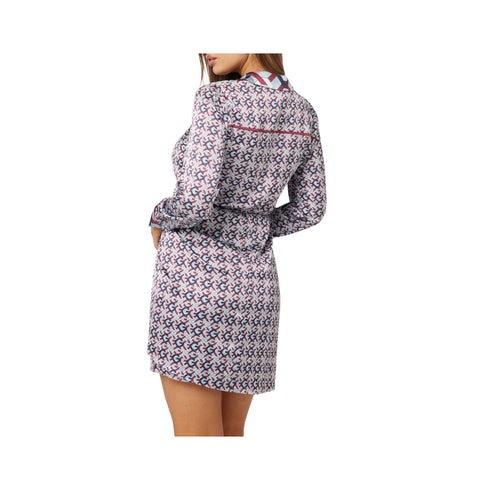 Guess Abito mini Abito Donna in seta stampata Celeste A24 - GUESSW4YK35WF1T2 - P7RV - XS - Francavilla Moda