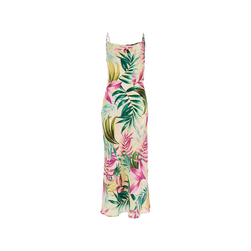 Guess Abito midi Abito Donna midi fantasia tropical XS P25 - GUESSW5GK85WH9C2 - P8FY - XS - Francavilla Moda