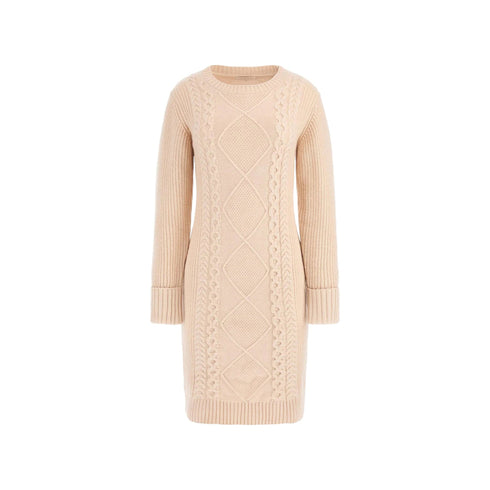 Guess Abito mini Abito Donna mini in maglia Beige - Francavilla Moda