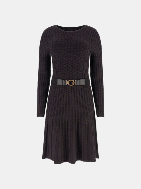 Guess Abito midi Abito in maglia a treccia S  - Francavilla Moda