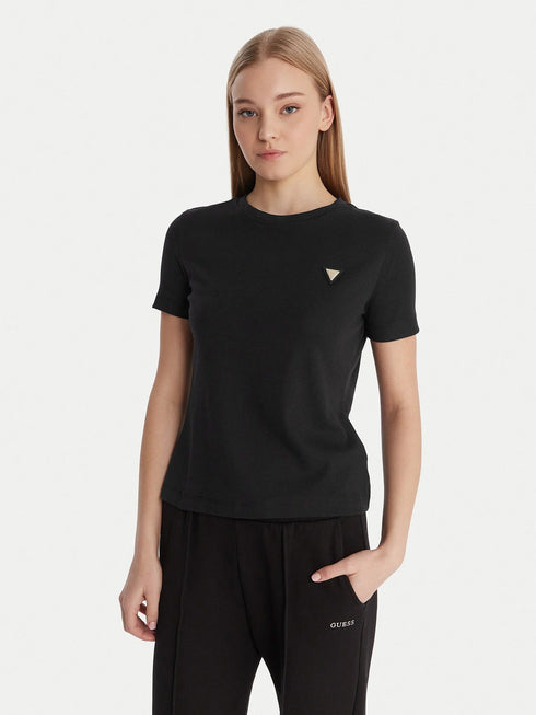 GUESS ATHLEISURE T-shirt mm Donna T-shirt mm con mini logo XS P26-GUESS ATHLEISUREV6RI17KD741-JBLK-XS - Francavilla Moda