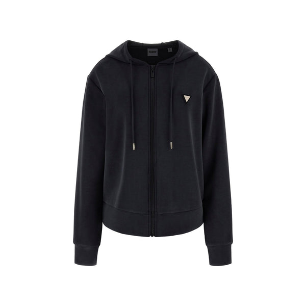 GUESS ATHLEISURE Felpa Felpa Donna con full zip frontale XS P26-GUESS ATHLEISUREV4YQ06KCAY2-JBLK-XS - Francavilla Moda
