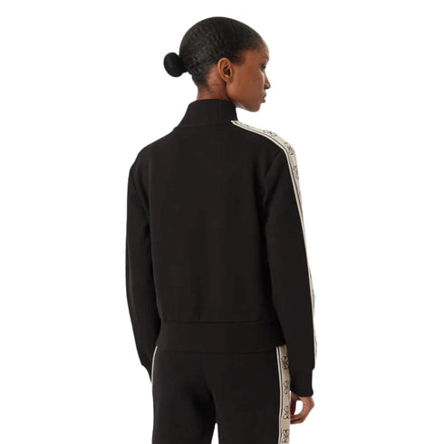 Guess Athleisure Felpa con zip Felpa Donna con tape logo XS A26-GUESS ATHLEISUREV2YQ16KB3P2-JBLK-XS - Francavilla Moda