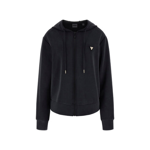 GUESS ATHLEISURE Felpa con zip Felpa Donna full zip con cappuccio XS A26-GUESS ATHLEISUREV4YQ06KCAY2-JBLK-XS - Francavilla Moda