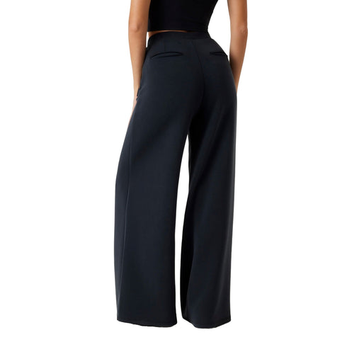 GUESS ATHLEISURE Pantalone Pantaloni Donna wide leg tinta unita XS P26-GUESS ATHLEISUREV4YB07KCAY2-JBLK-XS - Francavilla Moda