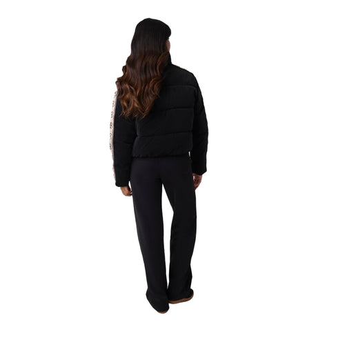 Guess Athleisure Piumino corto Piumino Donna corto con bande logate XS A26-GUESS ATHLEISUREV5BL11WGYC2-JBLK-XS - Francavilla Moda