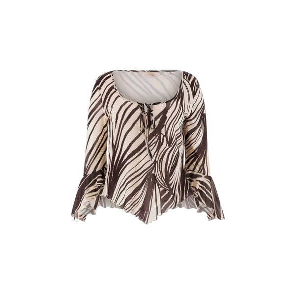 Guess Blusa Blusa Donna con maniche svasate a 3/4 XS P26-GUESSW6GP16K2944-PMIC-XS - Francavilla Moda