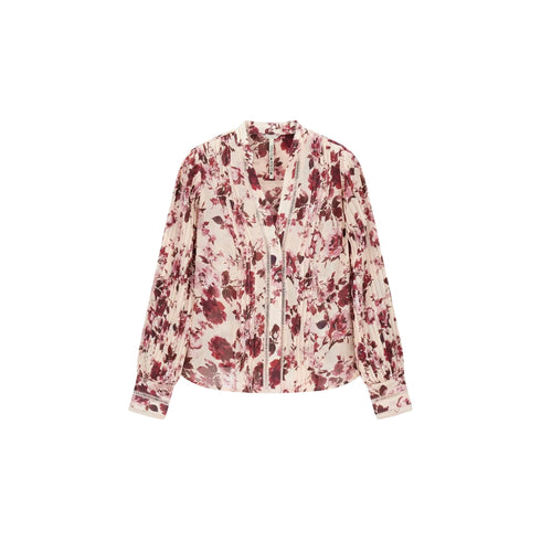 Guess Bluse Blusa donna in chiffon scollo V fantasia floreale XS - Francavilla Moda