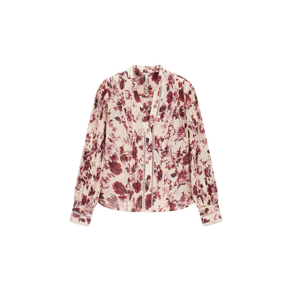 Guess Bluse Blusa donna in chiffon scollo V fantasia floreale XS - Francavilla Moda