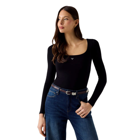 Guess Body Body Donna Larissa scollo quadrato XS A26-GUESSW6YP21K4356-JBLK-XS - Francavilla Moda