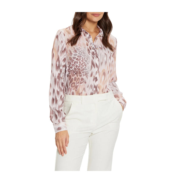 Guess Camicia casual Camicia Donna Animalier con bottoni XS P25 - GUESSW4BH56WGLA2 - P1LB - XS - Francavilla Moda