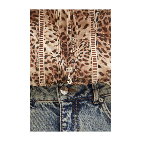 Guess Camicia casual Camicia Donna Clouis con rouches Panna - Francavilla Moda