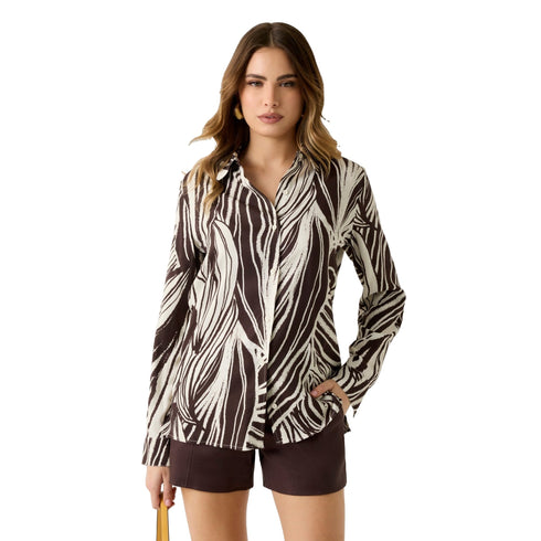 Guess Camicia ml Camicia Donna in viscosa con stampa XS - Francavilla Moda