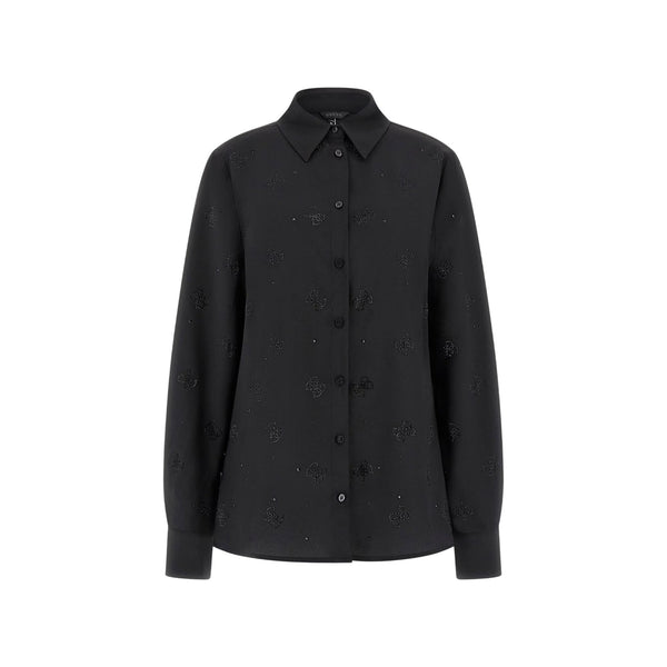 Guess Camicia casual Camicia Donna motivo 4G paillettes XS A26-GUESSW5BH80W2982-JBLK-XS - Francavilla Moda