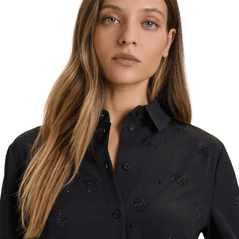 Guess Camicia casual Camicia Flore Guess XS A25-GUESSW5BH80W2982-JBLK-XS - Francavilla Moda