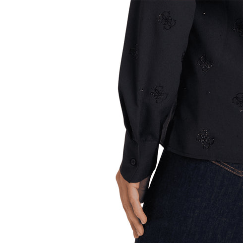 Guess Camicia casual Camicia Flore Guess XS A25-GUESSW5BH80W2982-JBLK-XS - Francavilla Moda