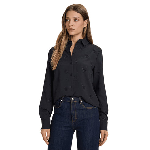 Guess Camicia casual Camicia Flore Guess XS A25-GUESSW5BH80W2982-JBLK-XS - Francavilla Moda