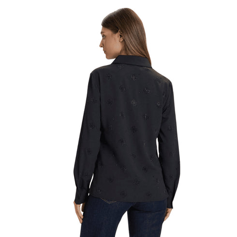 Guess Camicia casual Camicia Flore Guess XS A25-GUESSW5BH80W2982-JBLK-XS - Francavilla Moda