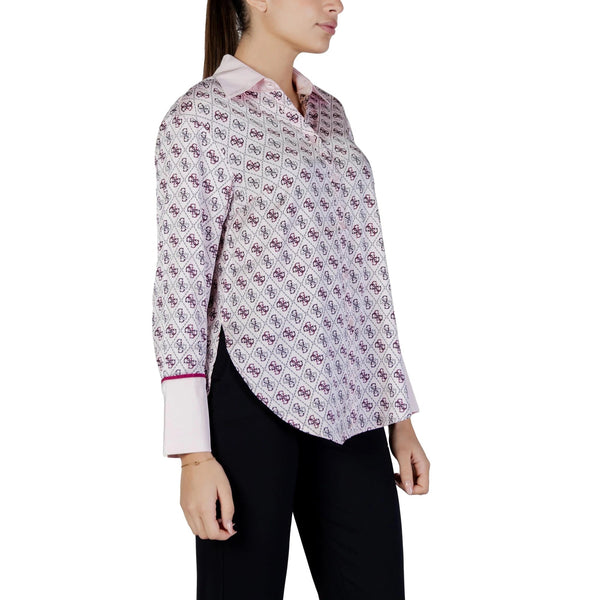 Guess Camicia Camicia Guess Alexandra in Raso con Logo All Over XS - Francavilla Moda
