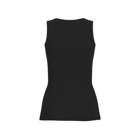 Guess Top Canotta Donna maxi logo strass S P25 - GUESSW5GP29KA0H1 - JBLK - S - Francavilla Moda