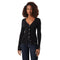 Guess Cardigan Cardigan Donna a costine con logo strass XS - Francavilla Moda