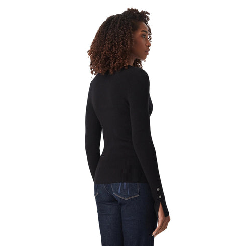 Guess Cardigan Cardigan Donna a costine con logo strass XS - Francavilla Moda