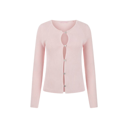 Guess Cardigan Cardigan donna con bottoni gioiello XS - Francavilla Moda