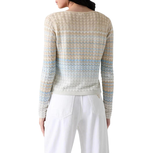 Guess Cardigan Cardigan donna lavorato a maglia con scollo a barca XS P26-GUESSW6GR07Z0588-SM2K-XS - Francavilla Moda