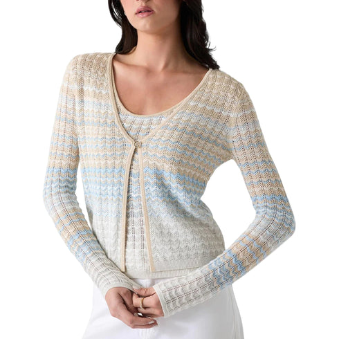 Guess Cardigan Cardigan donna lavorato a maglia con scollo a barca XS P26-GUESSW6GR07Z0588-SM2K-XS - Francavilla Moda