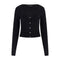 Guess Cardigan Cardigan Donna Lucille cropped Nero - Francavilla Moda