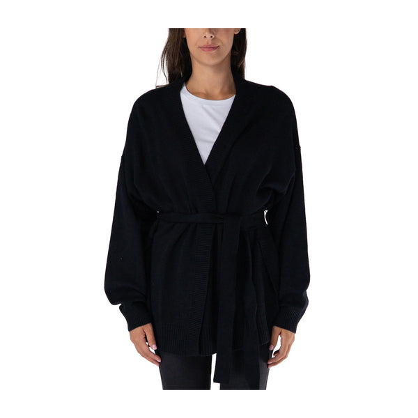 Guess Cardigan Cardigan Donna Matilda con fusciacca Nero A24 - GUESSW4YR26Z3FH0 - JBLK - XS - Francavilla Moda