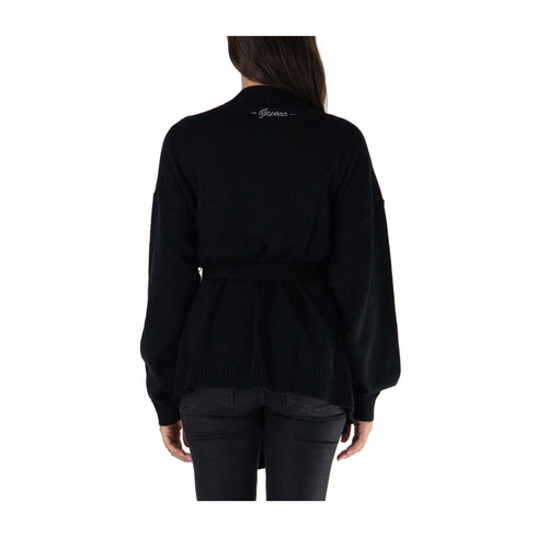 Guess Cardigan Cardigan Donna Matilda con fusciacca Nero A24 - GUESSW4YR26Z3FH0 - JBLK - XS - Francavilla Moda