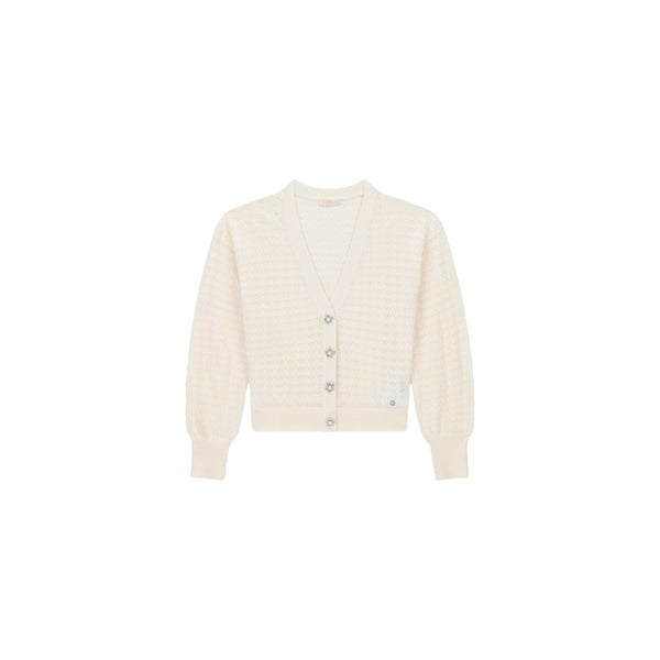 Guess Cardigan Cardigan Donna Nina con bottoni gioiello XS A26-GUESSW6YR14Z0955-G012-XS - Francavilla Moda