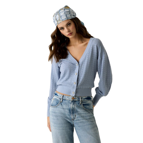 Guess Cardigan Cardigan Donna Nina con bottoni gioiello XS - Francavilla Moda