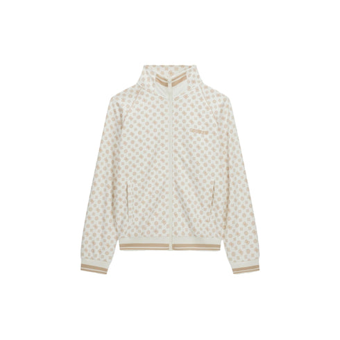 Guess Felpa zip Felpa Donna con zip logata all over XS - Francavilla Moda