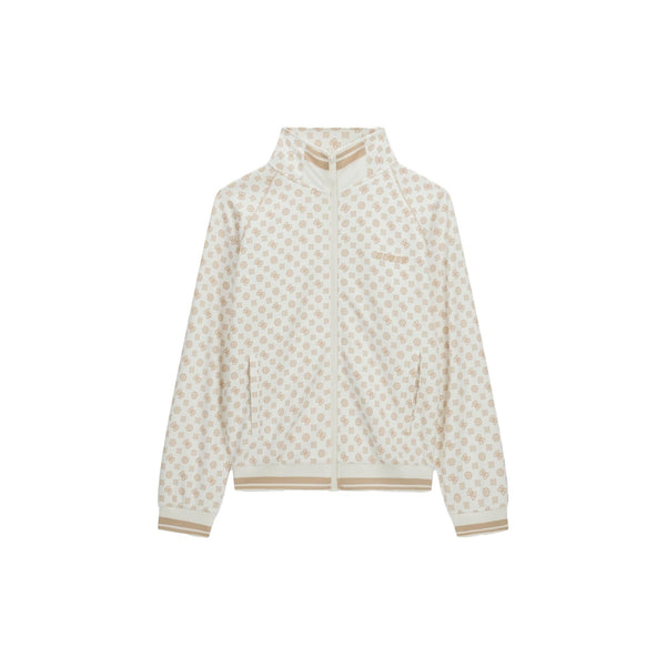 Guess Felpa zip Felpa Donna con zip logata all over XS - Francavilla Moda