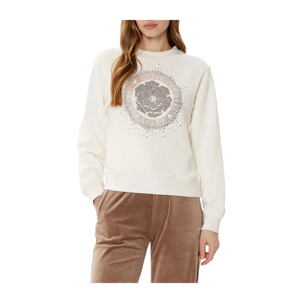 Guess Felpa girocollo Felpa Donna girocollo strass frontali XS - Francavilla Moda