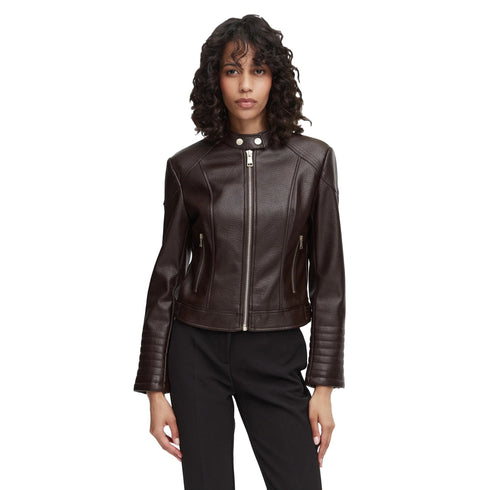 Guess Giubbino Giubbino Donna Marlene in similpelle S - Francavilla Moda