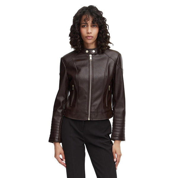 Guess Giubbino Giubbino Donna Marlene in similpelle S - Francavilla Moda