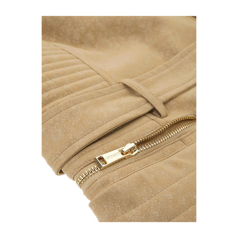 Guess Giacca leggera Giubbino Donna New Agnes con cinta Taupe - Francavilla Moda