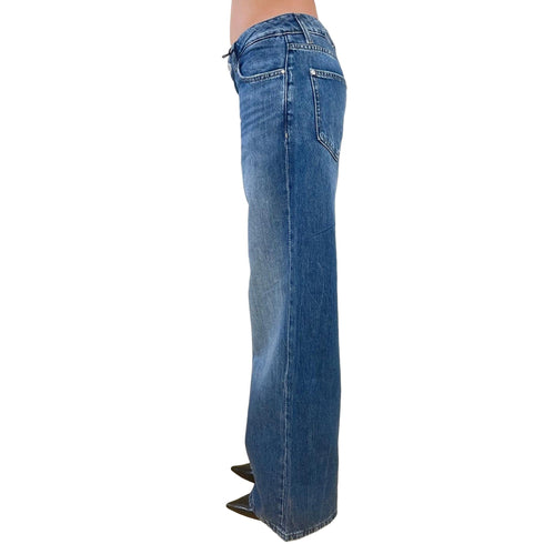 Guess Cinque tasche Jeans Donna Baggy a vita bassa 25 P26-GUESSW6GA2KD0693-D3D1-25 - Francavilla Moda