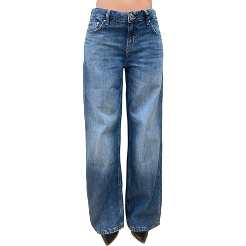 Guess Cinque tasche Jeans Donna Baggy a vita bassa 25 P26-GUESSW6GA2KD0693-D3D1-25 - Francavilla Moda