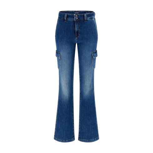 Guess Jeans Jeans Donna cargo bootcut Denim chiaro - Francavilla Moda