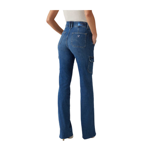 Guess Jeans Jeans Donna cargo bootcut Denim chiaro - Francavilla Moda
