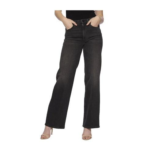 Guess Jeans Jeans Donna cinque tasche wide Grigio - Francavilla Moda