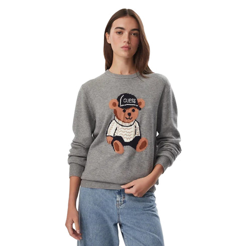 Guess Pullover Maglia Donna con ricamo orso XS A26-GUESSW6BR84Z1937-H9C8-XS - Francavilla Moda