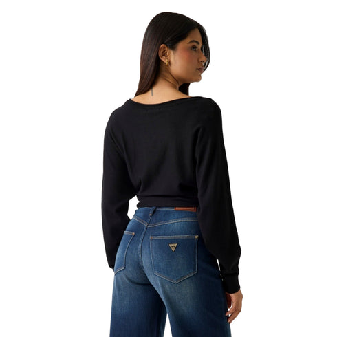 Guess Maglia Maglia Donna Gemme con logo paillettes XS - Francavilla Moda